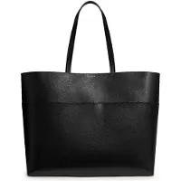 Ted Baker Cuir sac shopper sac à épaule Wynetta Leather Extra Large Oversized Tote Bag Black noir