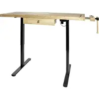 Holzmann Établi électrique réglable – WB150ELIFT_230V – 1365 x 500 mm – 40 kg – 1 tiroir