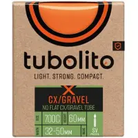 Tubolito X-tubo Cx/gravel Presta 60 Mm Inner Tube Orange 700C / 32-50