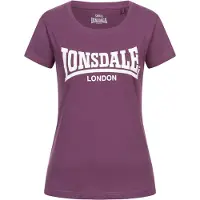 Lonsdale T-shirt 'Cartmel' aubergine / blanc