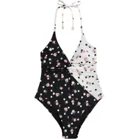 Ted Baker Maillot de bain modelant vert foncé / rose / noir / blanc