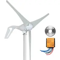 OEM Éolienne, conversion énergétique efficace, conception conviviale, 400 W, 3 pales, MPPT, 24 V