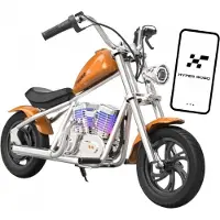 Hyper Gogo Pioneer C12 APP Moto électrique pour enfants avec application, Bluetooth, rétroéclairage RGB, orange