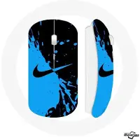 CAPACHEAP Souris Sans Fil Nike Logo Bleu et Noir