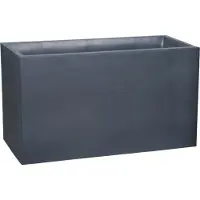 Eda Muret VOLCANIA Gris anthracite Double paroi - avec zone de rétention d'eau Dim. 99,5 x 39,5 x 60 cm - Volume 116 L