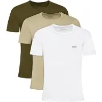 BOSS Maillot de corps 'Classic' beige / vert foncé / blanc