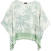 s.Oliver Black Label Chemisier beige clair / sapin / vert pastel
