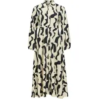 Object Robe-chemise 'OBJJacira' ivoire / noir