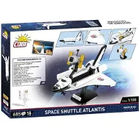 COBI jeu de cubes à pincer Space Shuttle Atlantis, Historical Collection, jet, vaisseau spatial, cubes à pincer, plastique, 690 pièces, 1930