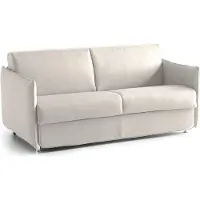 Dmora Verceia - Canapé-lit 2 places, 160x95 cm Beige, Déhoussable Italy