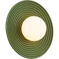 QAZQA Plafonnier rétro vert avec verre opale - Lila