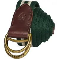 Superdry Ceinture 'Heritage' marron / vert / blanc