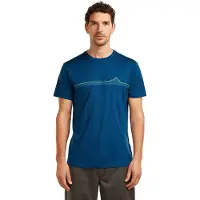 Icebreaker Merino 150 Tech Lite Range Stripes Short Sleeve T-shirt Bleu S Homme
