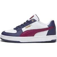 Puma pour femme/filles. 39383703 Trainers Caven 2.0 white, navy (39), Blanc, Plat, Lacets, Casuel, Marine, mode enfantine
