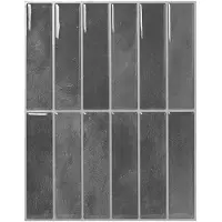 vidaXL , carreaux rectangulaires, 20 pièces, gris, 29 x 23 x 0,08 cm