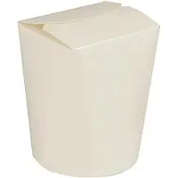 Papstar 85705 Récipient alimentaire jetable Carton, Contenant à usage unique, Blanc