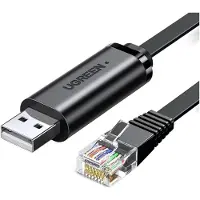 UGREEN - Ethernet Cable Pure Copper Plated with Gold (60813) - USB-A to RJ45, 3m - Black (3 m)