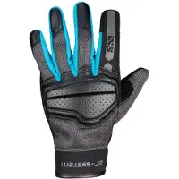 IXS Evo-Air Ladies Black Blue Motorcycle Gloves Taille S