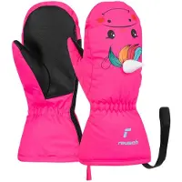 Reusch - Moufles chaudes - Sweety Mitten Pink Unicorn en Cuir - Taille Enfant 4-5ans - Rose