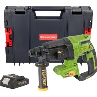 Procraft Marteau perforateur sans fil PHA40bb 20 V 2,6 J SDS plus Brushless + 1 batterie 2,0 Ah + mallette à outils RHINO - sans chargeur