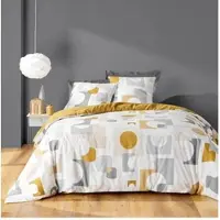 Esprit Parure de lit avec motif géométrique, GEOMELO, 240 x 220 cm