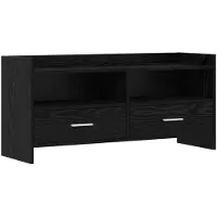 vidaXL Meuble TV 100 x 33 x 47 cm en aggloméré chêne noir
