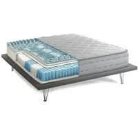 Talamo Italia Atilla - Matelas Simple, 200x90x26h cm Blanc, Déhoussable Fabriqué en Italie