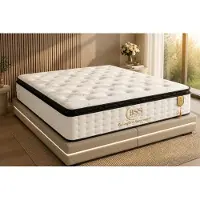 BSS Pointhome Matelas 90x200 cm, modèle Basel, fermeté H3 (moyenne), matelas ergonomique à 7 zones, hypoallergénique et respirant, avec surmatelas intégré