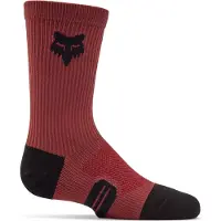 FOX Garçons, Chaussettes de sport, Yth 6" Ranger Crew Sock (S), Orange, Rouge