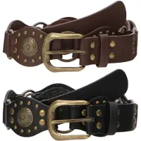 About You Ceinture brun foncé / noir