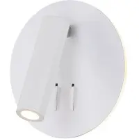 Maytoni Applique murale LED, spot mobile, métal blanc
