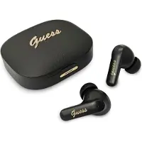 GUESS Écouteurs TWS Script Metal Logo noir