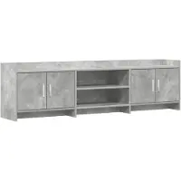 Syfax Meuble TV 168 x 33 x 47 cm Gris béton Bois d'ingénierie