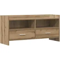 vidaXL Meuble TV 100 x 33 x 47 cm en aggloméré chêne Artisan