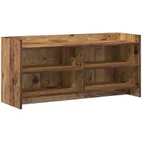 Syfax Meuble TV 100 x 33 x 47 cm Bois ancien Bois d'ingénierie