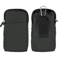 Avizar , sac bandoulière avec de nombreux compartiments – modèle à mousqueton/sac à ceinture, couleur gris