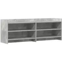 Syfax Meuble TV 135 x 33 x 47 cm Gris béton Bois d'ingénierie