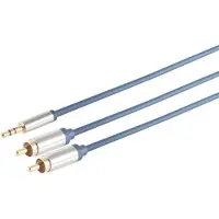 Shiverpeaks S/CONN maximum connectivity Home Cinema Prise jack métallique chromée 3,5 mm et 2 Me (0.75 m, Câbles Cinch)