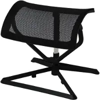 FineBuy Ottoman Repose-jambes pour fauteuil de direction Repose-pieds réglable en hauteur et en inclinaison