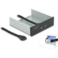 DeLOCK 5.25″ Front Panel avec 2 x SuperSpeed USB (USB 3.2 Gen 1) Typ