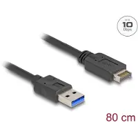 DeLOCK Câble USB 10 Gbps Type-E Key A 20 Pin mâle vers Type-A 80 (85411)