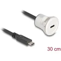 DeLOCK USB 10 Gbps Type-C Embase encastrable avec connecteur de câ