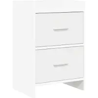 vidaXL Tables de chevet Blanc 40 x 30 x 60 cm Bois d'ingénierie