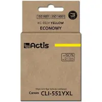Actis Encre KC-551Y (remplace Canon CLI-551Y ; Standard ; 12 ml ; jaune (avec puce))