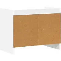 vidaXL Meuble TV 60 x 33 x 47 cm Blanc, aggloméré