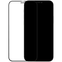 Mobilize Verre de bord à bord (Apple iPhone 12, Apple iPhone 12 Pro), Téléphone portable : film de protection, Noir