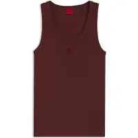 HUGO pour femme. 50514489 Débardeur Datamia marron (S), Casuel, Coton, Sans manches / bretelles