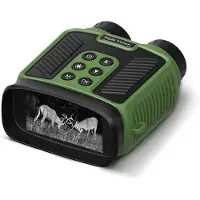 INF Jumelles de Vision Nocturne 4K - Télescope Infrarouge pour Camping et Chasse Vert