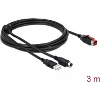 DeLOCK Câble d'imprimante - USB alimenté - 3 mètres -