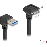 DeLOCK 80482 Câble USB 1 m USB 3.2 Gen 1 (3.1 Gen 1) USB A Micro-USB B Noir (80482)